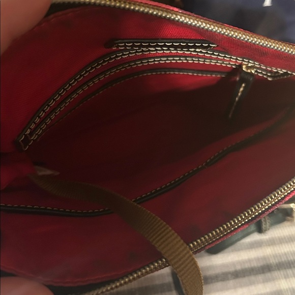 Dooney & Bourke Red and Black Checkered Crossbody Bag - Picture 10 of 14